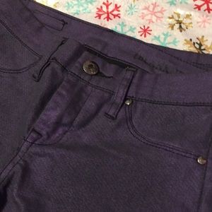 Blank NYC Jeans Black with Purple Metallic Shine